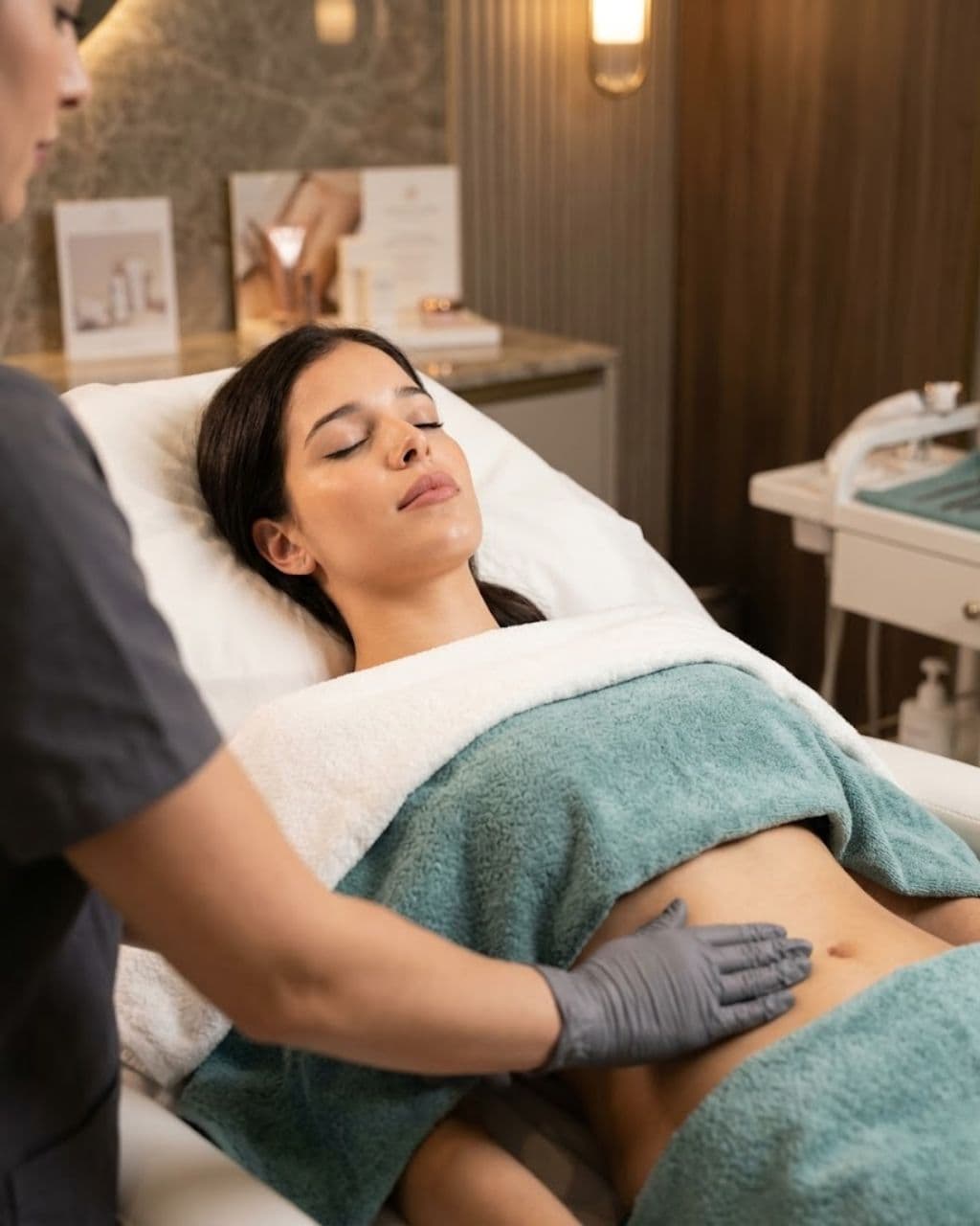 Recuperación post-liposucción en consulta — Clínica Pura Vida Valencia